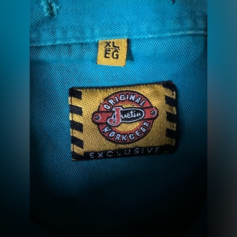 BRUSHPOPPER WRANGLER VINTAGE Blue Rodeo Cowboy 90s 80s Retro Shirt Top Men’s XL - Picture 8 of 8